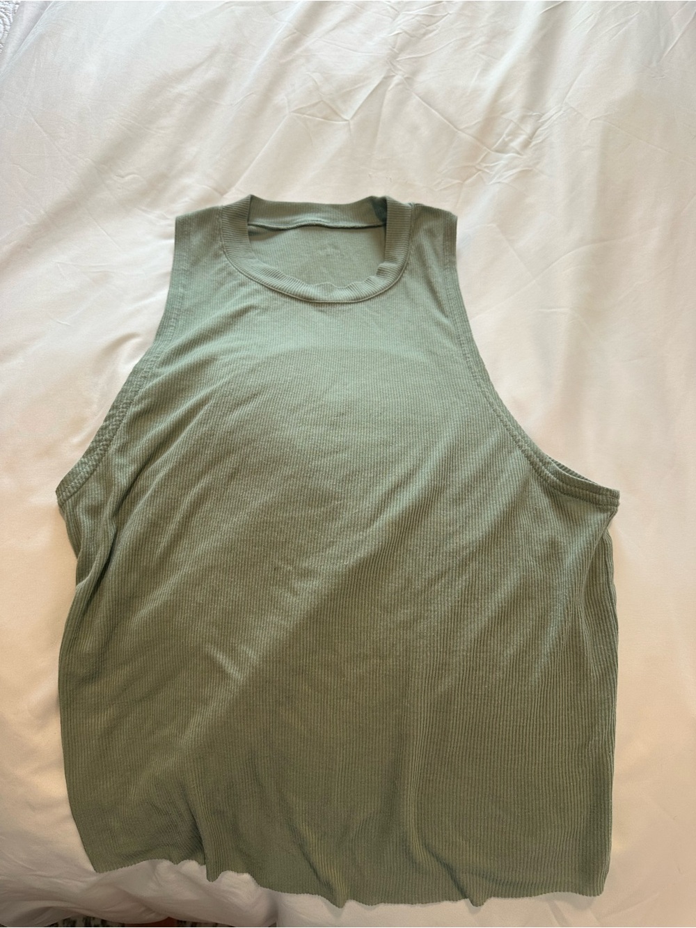 Alo Yoga Ribbed Tank Top in Sage Green